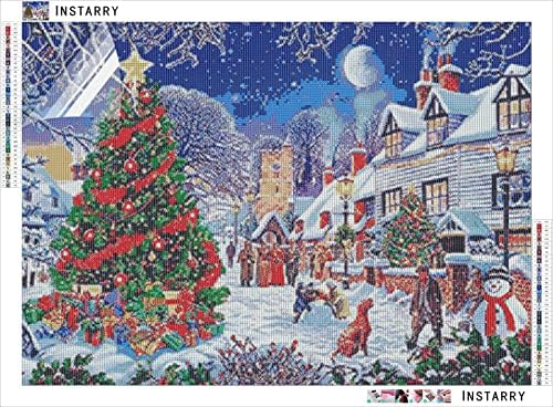 סטרי עשה זאת בעצמך ערכות ציור יהלומים בגודל גדול מקדח מלא חג המולד קריסטל תפר צלב סלון חדר אמבטיה