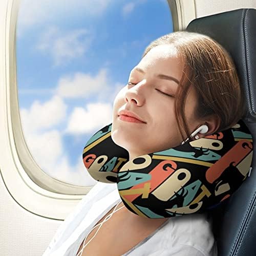 סגנון וינטג 'סגנון עיזים צללית צוואר נסיעות צוואר זיכרון קצף טיסת ראש משענת שינה תמיכה ראשית למשרד מכוניות מטוס