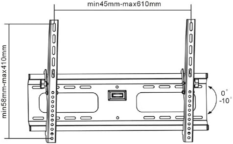OSD TM -42 דק אולטרה שטוח הטיה אוניברסלית טלוויזיה קיר קיר - 23 - 37 165 קג מקסימום LED, טלוויזיה