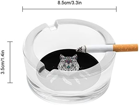 זאב צבעי מים וולף חלומות 3 מעשן מעשן סיגריות סיגריות סיגריות עגול מגש אפר מארז חיצוני מקורה