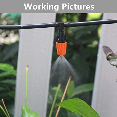 מערכת טפטוף DIY לגינה של 50 מ 'עמידה עם 4 דרכים מפיץ מים צמח ערכות השקיה אוטומטיות טפטוף השקיה