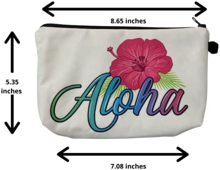 Aloha מעצבת תיק קוסמטי של Aloha לנשים תיק איפור מרווח נסיעות לטיולי מתזים לאביזרי תיקי טואלט מתזים