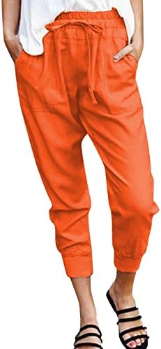 נשים מכנסיים עבודה מזדמן נשים אביב ובקיץ מזדמן מוצק צבע אלסטי מותניים בתוספת גודל מכנסי קז ' ואל סט עבור