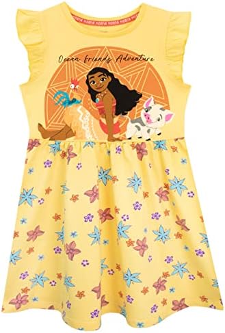 דיסני בנות מואנה שמלת נסיכת בגדי יום לילדים