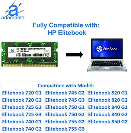 ADAMANTA 8GB תואם ל- LENOVO FLEX, IDEAPAD, ThinkPad DDR3L 1600MHz PC3L-12800 SODIMM 2RX8 CL11