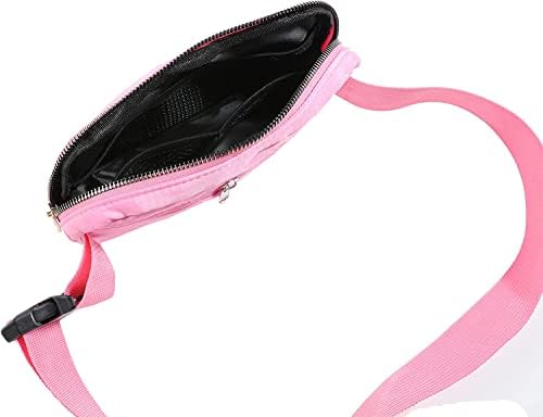 תיק חגורה מיני של יוניסקס עם רצועה מתכווננת לנשים שקיות קרוס גוף פאני חבילה כיס המותניים הקטן לריצת טיולים טיולים