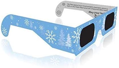 חג המולד 3 משקפיים-מפרט החג להפוך אורות לתוך תמונה פתית שלג קסום