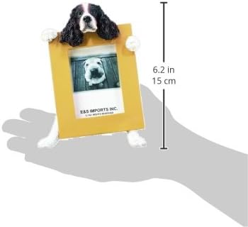 מסגרת תמונה צבועה ביד Springer Spaniel Dog 2.5 '' x 3.5 ''