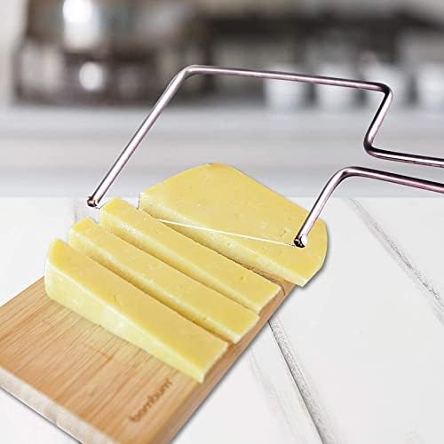 חותך תיל גבינה ומגרד בצק - סכיני גבינה מחליקים עם חוט - כלי חותך חמאה כף יד לחסימה קשיחה רכה -
