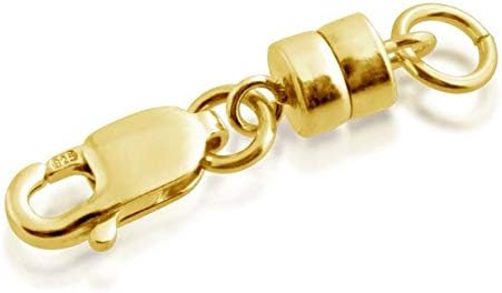 טבעת קפיצת נועלים מגנטיים מצופה זהב אזגי & מגבר; טופר לובסטר.מאריך אבזם צמיד שרשרת תכשיטים מגנטיים