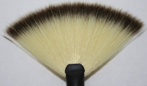 צבע זינק מדגיש מאוורר מברשת אבקת שיער עזים טבעי לסומק