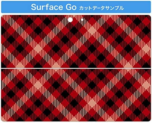 כיסוי מדבקות Igsticker עבור Microsoft Surface Go/Go 2 אולטרה דק מגן מדבקת גוף עורות 000891 בדוק אדום