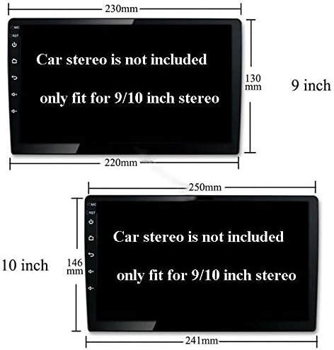 9 אינץ רכב רדיו פאשיה מסגרת עבור ג ' יפ רנגדו -2018 נגן לוח דאש ערכת התקנה סטריאו מסגרת לקצץ לוח