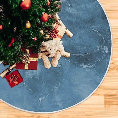 Oarencol כחול פלר דה ליס מרדי גרא חצאית עץ חג המולד 36 אינץ 'מפלגת חג המולד מפלגת עץ קישוטים