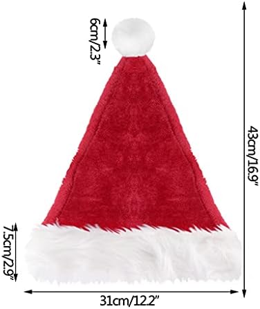 חג המולד כובע קטיפה לעבות מבוגרים כובע החג שמח סנטה קלאוס כובע פסטיבל ספקי צד