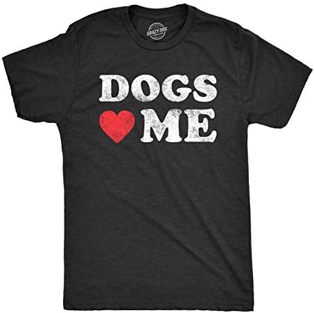 כלבי גברים אוהבים אותי חולצה מצחיק בעל חיות מחמד סרקסטי כלב אבא גור חדש טי משוגע כלב מטורף חולצות טי