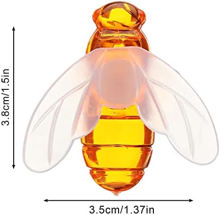Alevak Honeybee Fairy Fairy אורות קישודים - דבורת דבש 20 LED סוללה אטומה למים כוח LED אורות מיתר למסיבה,