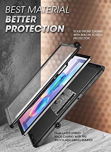 SUPCASE UB Pro Series Case עבור Galaxy Tab S6, עם מגן מסך מובנה מגן גוף מלא קיק עמדות מחוספסים עם שחרור Galaxy