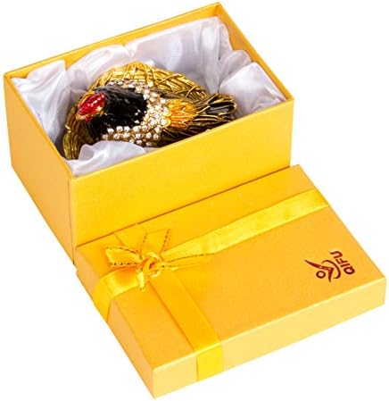 צ ' יפו-יד צבוע אמייל חן סגנון דקורטיבי צירים תכשיטי תכשיט תיבת ייחודי מתנה לעיצוב בית