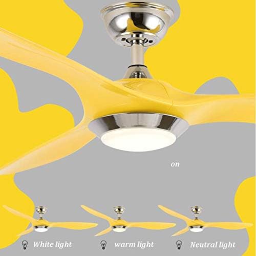 מאוורר תקרה של היגה עם אורות, אורות מאוורר תקרה מתכתית שלט רחוק להבי ABS מאווררי תקרה מנורה LED תקרות מנורה
