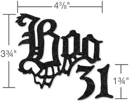 Sizzix 657455 Bigz Die Gothic Boo מאת טים ​​הולץ, שחור