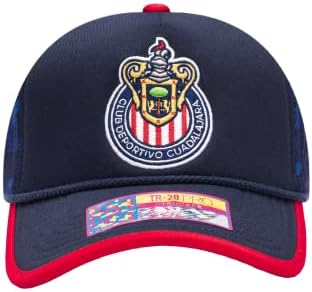 דיו מאוורר צ 'יבס סי. די. גואדלחרה' 1 ' מתכוונן כובע כדורגל בסגנון נהג משאית / כובע כחול כהה