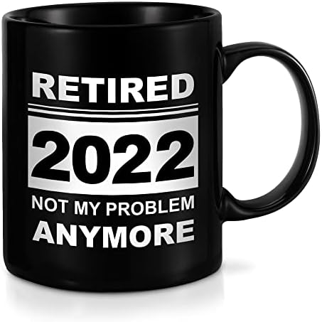 מתנות פרישה לגברים נשים 2023 מצחיק פרש לא הבעיה שלי עוד ספלים מתנה 11 עוז שחור, פורש רעיונות נוכחיים לעמיתים לעבודה