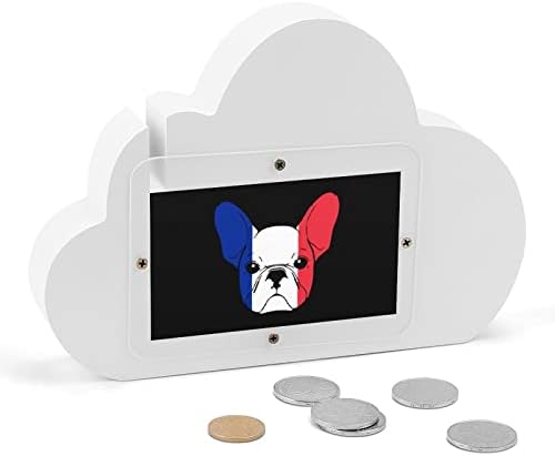 סקיצת בולדוג צרפתית בנק חזיר ענן צורה ענן בנק מטבעות בנק למתנות בנות בנות
