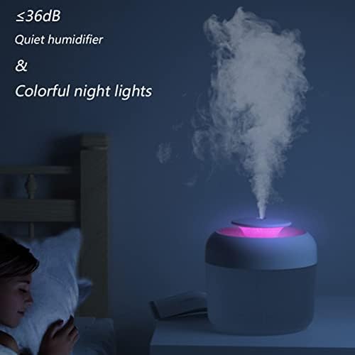 מכשירי אדים לחדר שינה, מכשיר אדים קולי שקט 2.4 ליטר, מכשירי אדים לתינוקות, מכשיר אדים עם אורות לילה צבעוניים,ניתן