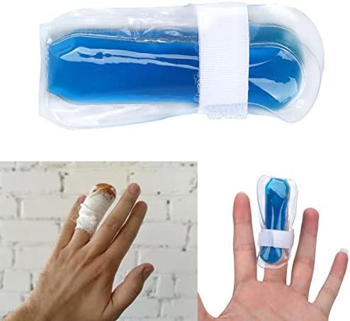 אצבע ובוהן קר ג 'ל קרח חבילה עבור נשים גברים, 3.1 באורך אצבע הבוהן קרח חבילה חמה קר טיפול קל קצה הבוהן ג' ל