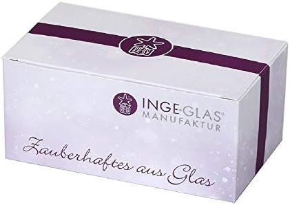 אינגה גלאס חמוץ שמח חמוץ 10018 015 איג גרמנית זכוכית מנופחת חג המולד קישוט