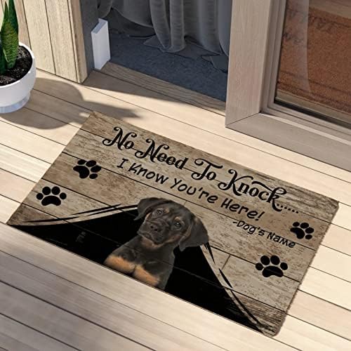 רוטוויילר כלב אין צורך לדפוק מחצלות דלתות כפות כלב טביעת רגל דלת כניסה מרפסת חיצונית קוקוס שטיחי סופג חיות חיות