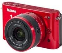 Nikon 1 J1 10.1MP מצלמה דיגיטלית עם עדשה 10-30 ממ, אדום