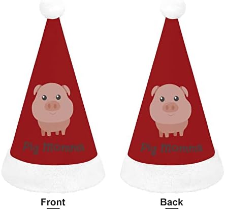 חמוד חזיר אמא חג המולד כובע אישית סנטה כובע מצחיק חג המולד קישוטים