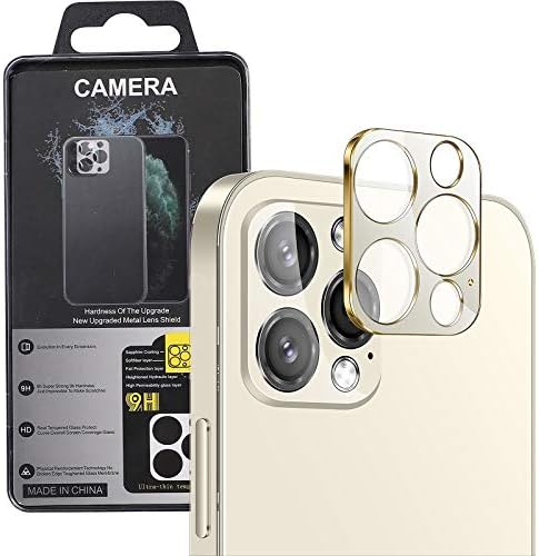 מגן עדשת מצלמה של Hyaizlz התואם לאייפון 14 Pro Max Camera Cover מסגרת מתכת 9H זכוכית מחוסמת