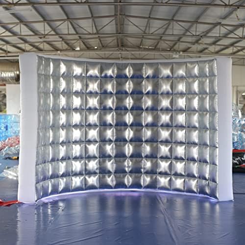 Adlof מתנפח מארז תאים 9.8x4.9x7.5ft, אוהל תא צילום עם מפוח אוויר פנימי ושלט מרוחק, תפאורת תא מצלמה לחתונה, אירוע,