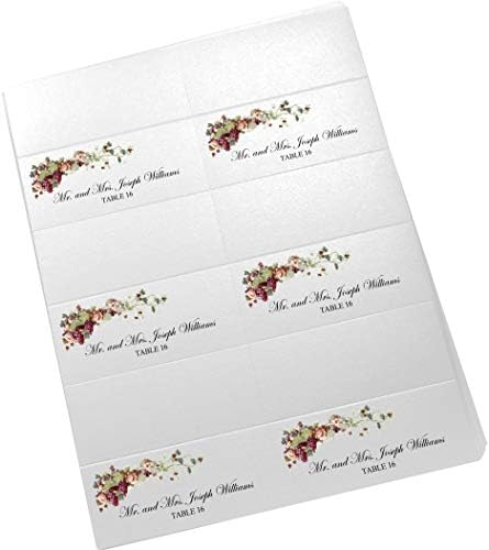 ענבים ורדי אפרסק שלל כרטיסי מקום להדפסה, סט של 60, לייזר & מגבר; מדפסות הזרקת דיו-חתונה, מסיבה, ארוחת ערב, ואירועים
