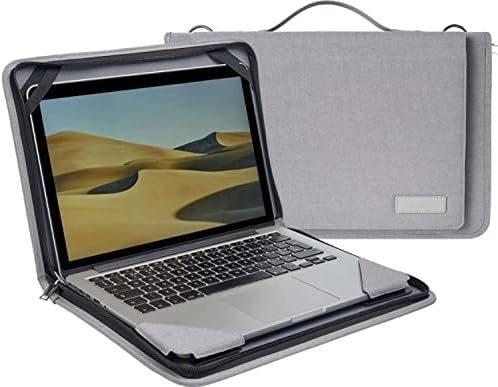 מארז שליח מחשב נייד של Broonel Grey Messenger - תואם ל- HP Chromebook 15a -Na0003SF מחשב נייד 15.6