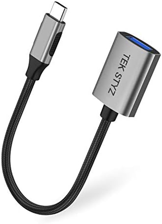 מתאם Tek Styz USB-C USB 3.0 תואם לממיר הנשי של מוטורולה קצה X30 OTG Type-C/PD USB 3.0.