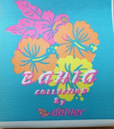 קולקציית Bahia מאת Dohler Baron Bay Dolphins Velor Brazilian מגבת חוף 30x60 אינץ