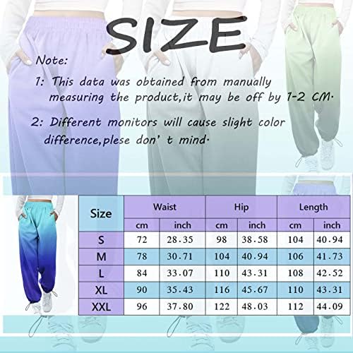 ZDDO 2022 מכנסי טרנינג לנשים חדשים הדפסת שיפוע סינץ 'תחתון מותניים גבוהות חדר כושר ספורט ספורט מכנסיים מכנסיים