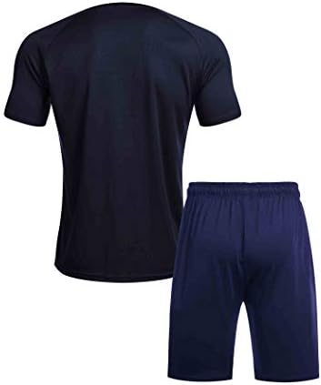 אימוני אימון של Coorun's Means אימון שרוול קצר פיתוח גוף חולצות שרירים ומכנסיים קצרים המוגדרים
