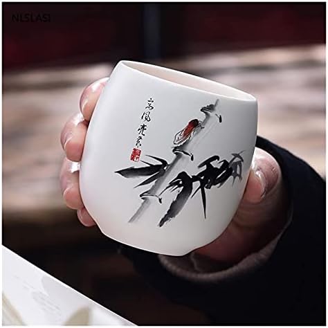 יפני יצירתי מותניים תוף כוס קרמיקה תה כוס תה קערת יד-צבוע קפה יין כוס אישי קונג פו תה סט כלי שתייה ספקי/ססגוניות