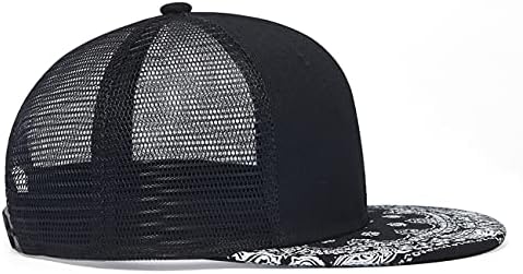 כובע נהג משאית אופנה גברים נשים כובעי סנאפבק - כובע בייסבול מתכוונן בחיק הטבע, כובע רשת