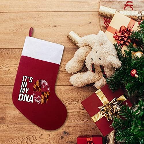 זה בדגל ה- DNA שלי מרילנד המותאם אישית גרבי חג המולד בית עץ חג המולד קישורים תלויים