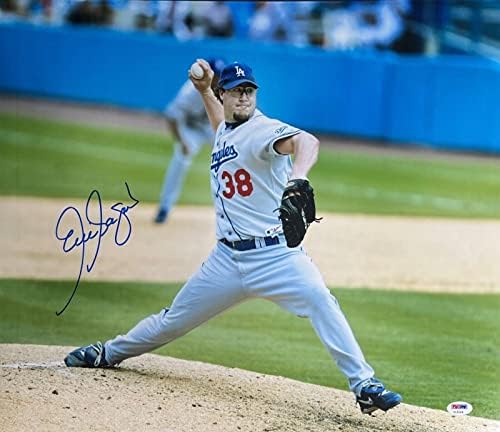 אריק גאנה לוס אנג'לס דודג'רס חתום על 16x20 צילום PSA Z12068 - תמונות MLB עם חתימה