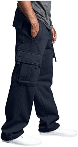 מכנסי מטען של דיאגו לגברים אופנה מסוגננת אופנה ישר ג'וג'ר אימון מכנסי ספורט עם מכנסי כושר רגילים