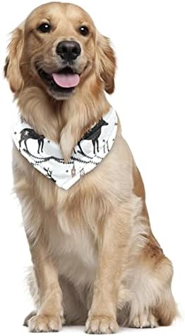 כלב בנדנה - 2 חבילות חיית מחמד אידיאלית, צעיף צוואר יומי של צוואר לחתולי כלבים קטנים עד גדולים, צבי צווארון חתולים