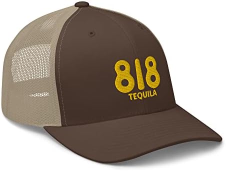 Rivemug 818 Tequila Trucker Trucker Hat מעוקל שטר אמצע כתר כובע רשת מתכווננת Snapback