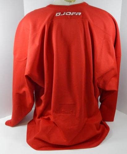 משחק הוריקנים קרולינה ריק נעשה שימוש באדום תרגול ג'רזי 58 DP24938 - משחק משומש גופיות NHL